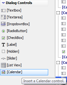 Insert A Calendar Control